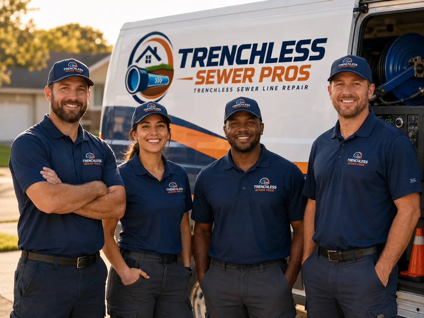 Trenchless Sewer Repair company in Hamshire, TX